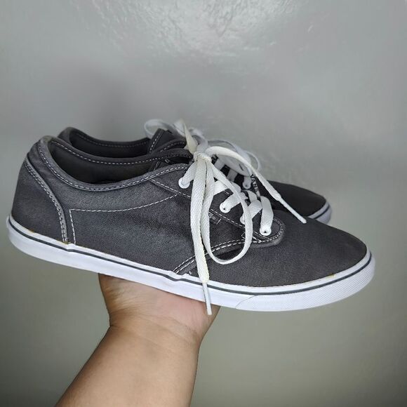Vans Grey Canvas Skate Sneakers - Picture 3 of 13